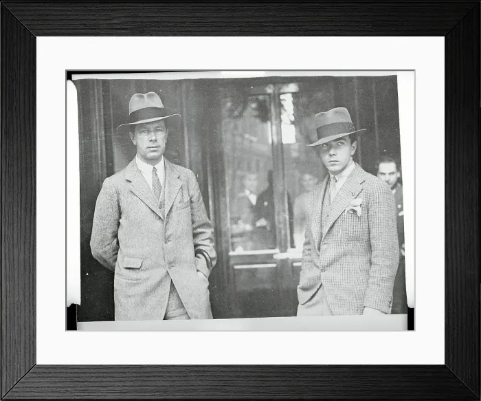 Framed Print : Prince Sigvard with His Father Framed Print : Prince Sigvard with His Father