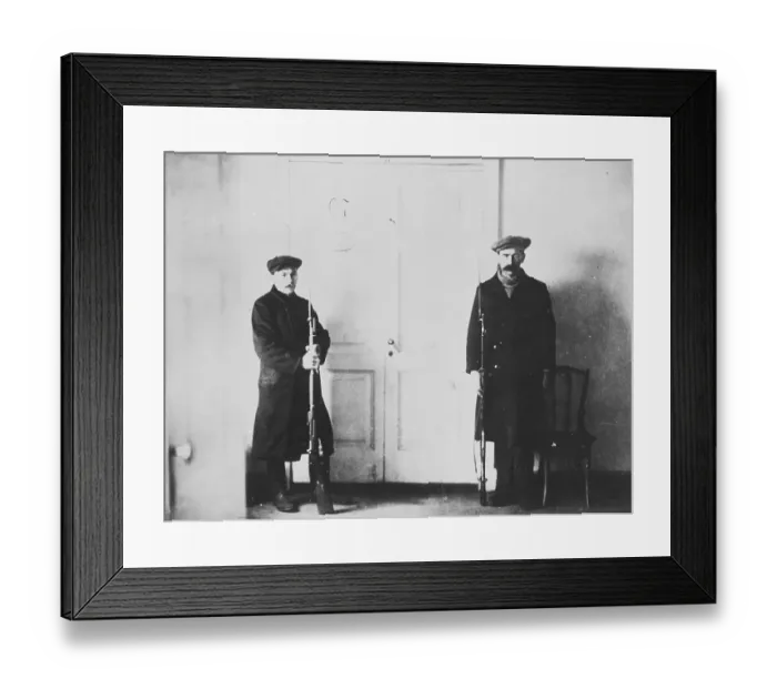 Framed Print : Guards at Trotsky's Room Framed Print : Guards at Trotsky's Room