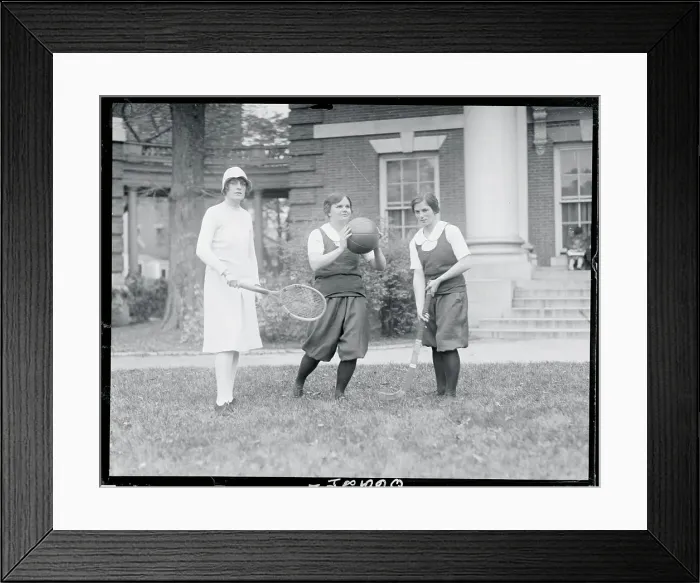 Framed Print : Athletes at Radcliffe College Framed Print : Athletes at Radcliffe College