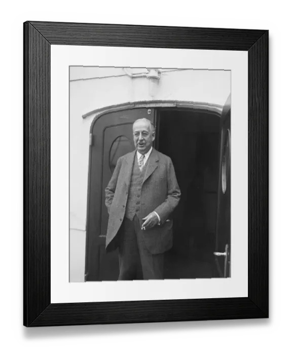 Framed Print : King C. Gilette As He Returned From Trip Framed Print : King C. Gilette As He Returned From Trip