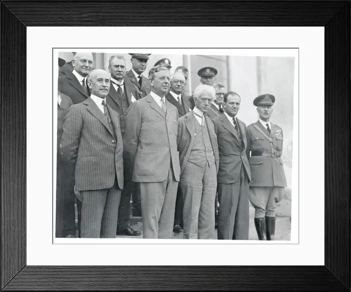 Framed Print : Orville Wright Attending Wilbur Wright Field Dedication Framed Print : Orville Wright Attending Wilbur Wright Field Dedication