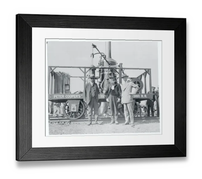 Framed Print : Henry Ford and Edward Hungerford Near Train Car Framed Print : Henry Ford and Edward Hungerford Near Train Car