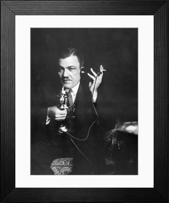 Framed Print : Mexican President Speaking on Telephone Framed Print : Mexican President Speaking on Telephone