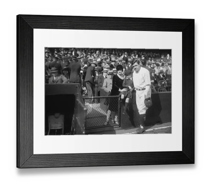 Framed Print : Babe Ruth and Family