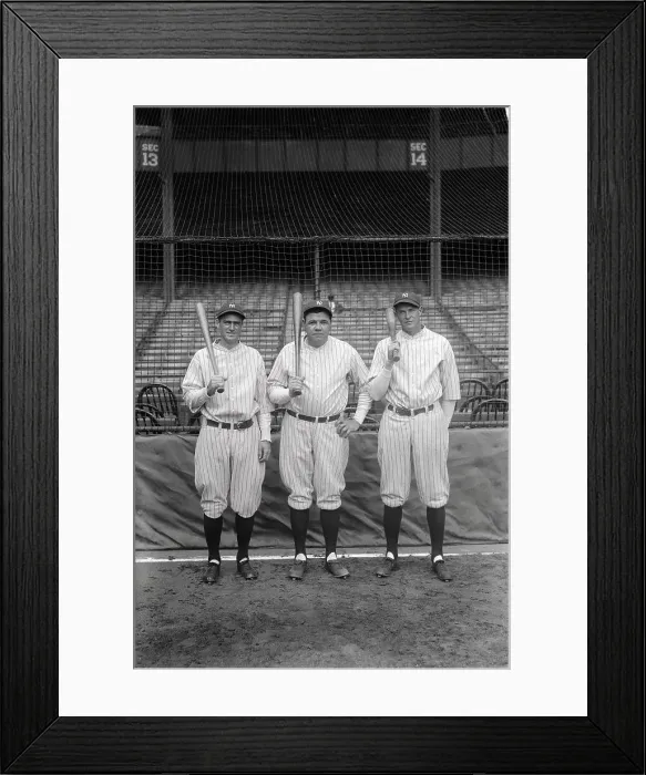 Framed Print : Earl Combs with Babe Ruth and Bob Meusel Framed Print : Earl Combs with Babe Ruth and Bob Meusel