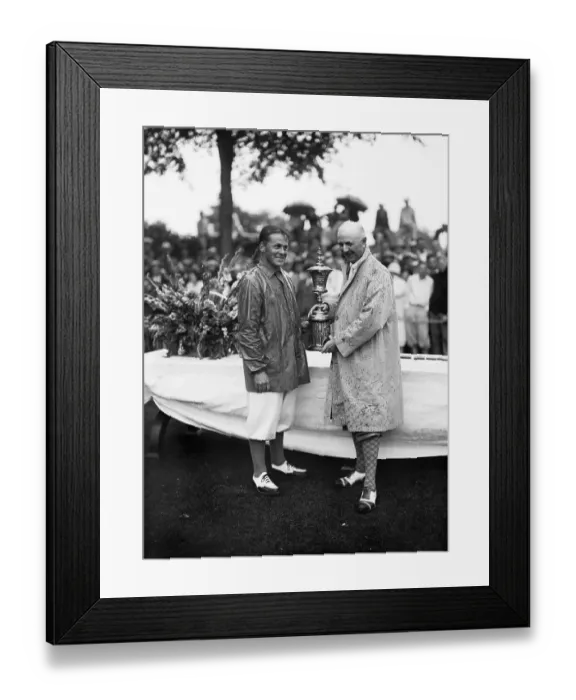 Framed Print : Bobby Jones Receiving Trophy Framed Print : Bobby Jones Receiving Trophy