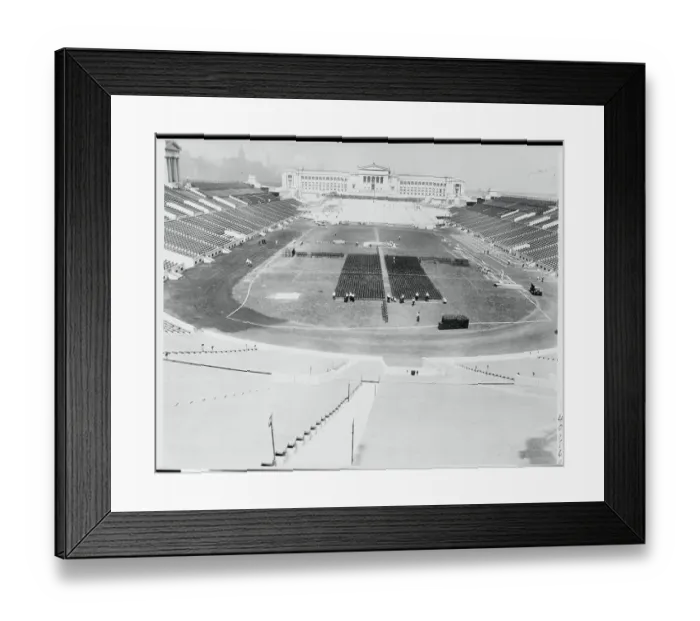Framed Print : Soldier Field Prepearing for event Framed Print : Soldier Field Prepearing for event