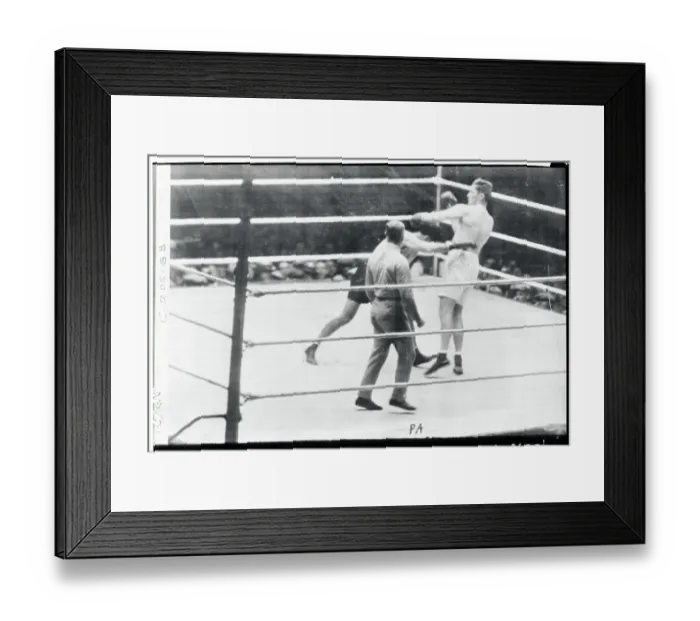 Framed Print : Dempsey and Tunney Fight