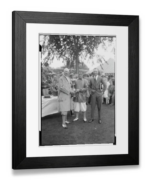 Framed Print : Bobby Jones Receiving Trophy for Amateur Golf Title Framed Print : Bobby Jones Receiving Trophy for Amateur Golf Title