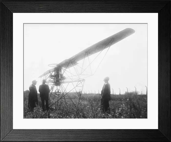Framed Print : Rotary-Propellor Plane / First Helicopter Framed Print : Rotary-Propellor Plane / First Helicopter