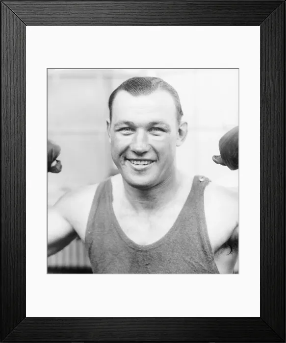 Framed Print : Jack Sharkey Smiling Before Dempsey Figh Framed Print : Jack Sharkey Smiling Before Dempsey Figh