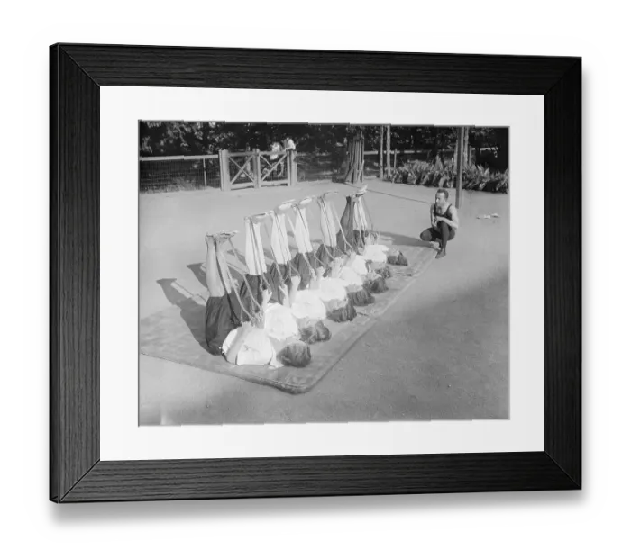Framed Print : Girls Stretching in Preparation For Boxing