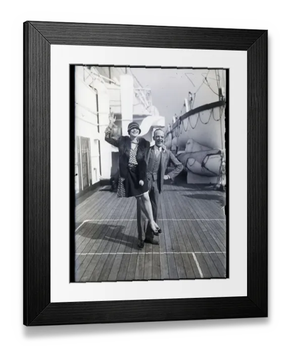 Framed Print : Fred and Adele Astaire Dancing on Ship Framed Print : Fred and Adele Astaire Dancing on Ship