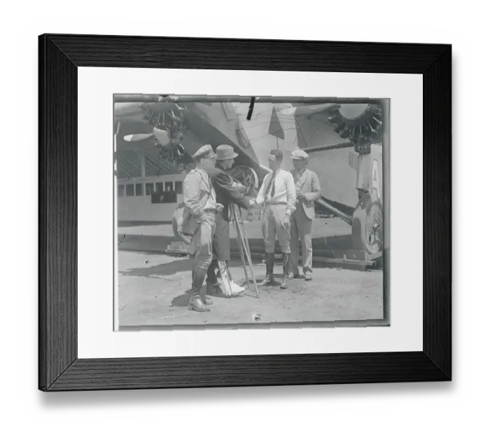 Framed Print : Meeting of Famous Aviators Framed Print : Meeting of Famous Aviators
