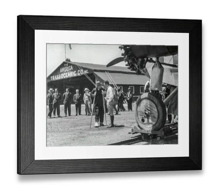 Framed Print : Commander Byrd and Floyd Bennett Framed Print : Commander Byrd and Floyd Bennett