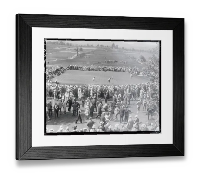 Framed Print : Crowd Watching Neil christian and Tommy Armour Framed Print : Crowd Watching Neil christian and Tommy Armour