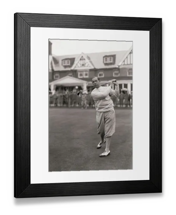 Framed Print : Walter Hagen Golfing Framed Print : Walter Hagen Golfing