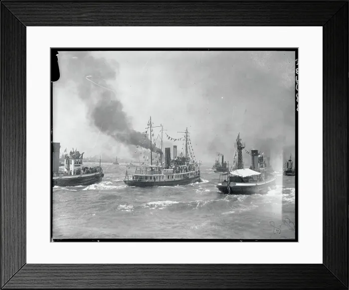 Framed Print : Boats Greeting Lindberg Framed Print : Boats Greeting Lindberg