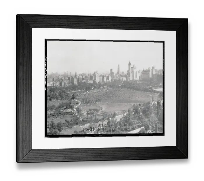 Framed Print : Crowd Waiting for Charles Lindberg Framed Print : Crowd Waiting for Charles Lindberg
