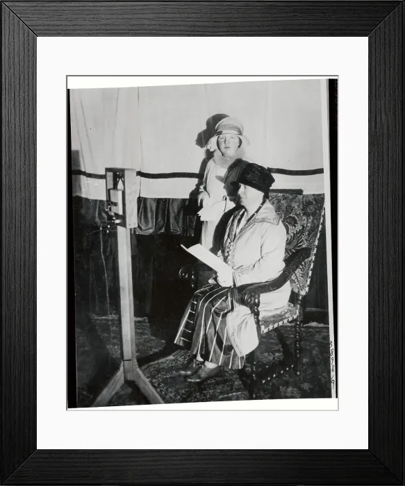 Framed Print : Queen Wilhelmina with Speech in Hand by Princess Juliana Framed Print : Queen Wilhelmina with Speech in Hand by Princess Juliana