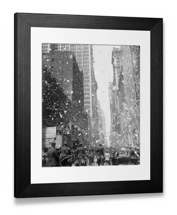 Framed Print : Ticker-Tape Parade for Charles Lindbergh Framed Print : Ticker-Tape Parade for Charles Lindbergh
