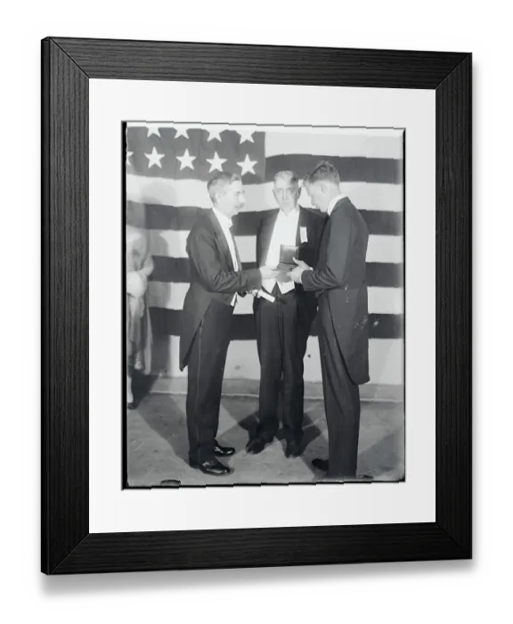 Framed Print : Charles Lindberg Accepting Medal Framed Print : Charles Lindberg Accepting Medal