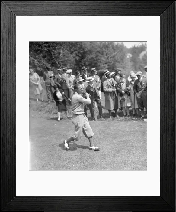 Framed Print : Leo Diegel in Golf Swing Framed Print : Leo Diegel in Golf Swing