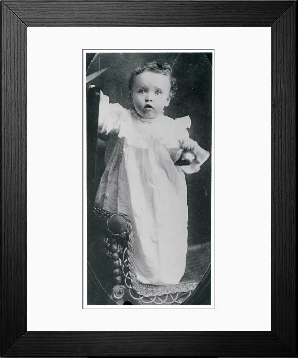 Framed Print : Portrait of Charles Lindbergh as a Baby Framed Print : Portrait of Charles Lindbergh as a Baby