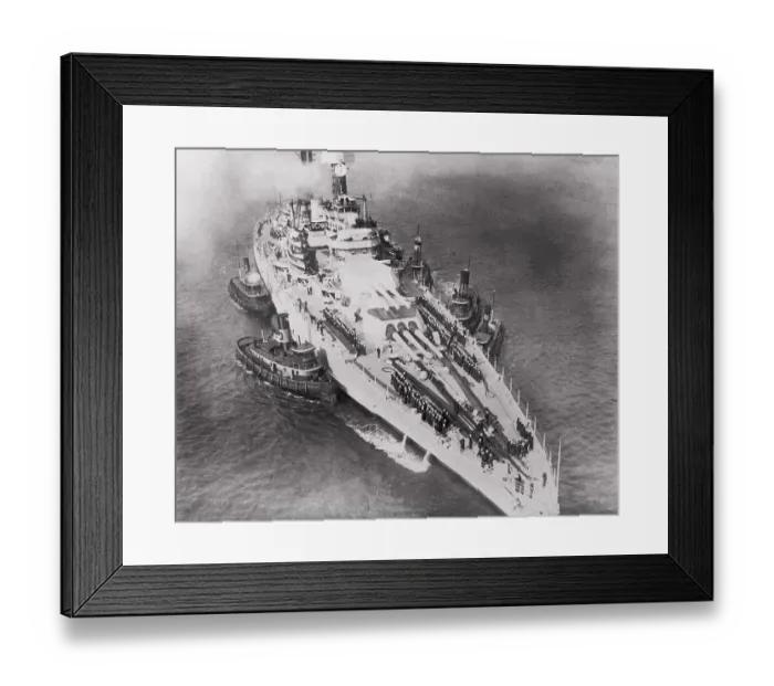 Framed Print : U.S.S. California Passing Under Brooklyn Bridge Framed Print : U.S.S. California Passing Under Brooklyn Bridge