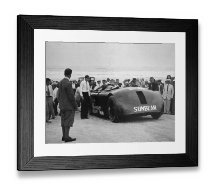 Framed Print : Major Segrave in Record-Breaking Car Framed Print : Major Segrave in Record-Breaking Car