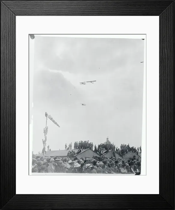 Framed Print : Airplane of Charles Lindbergh Flying Over England Framed Print : Airplane of Charles Lindbergh Flying Over England