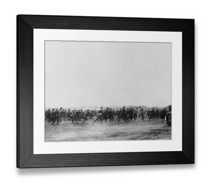 Framed Print : Massive Crowd of Charles Lindbergh Welcomers in England Framed Print : Massive Crowd of Charles Lindbergh Welcomers in England