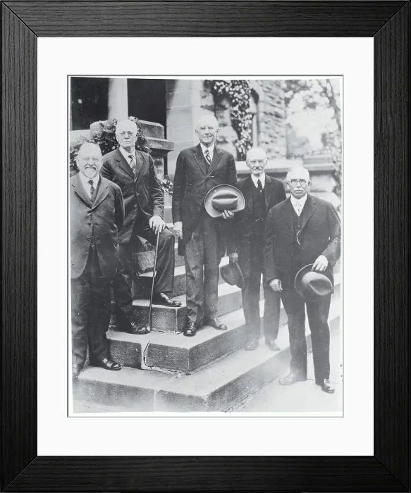 Framed Print : Professor Root and League Members Framed Print : Professor Root and League Members