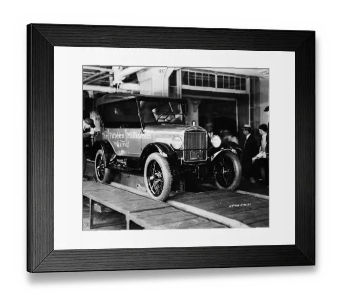 Framed Print : Ford Model T Coming Off Assembly Line Framed Print : Ford Model T Coming Off Assembly Line