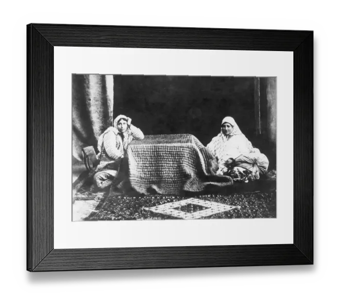 Framed Print : Persian Women Staying Warm Framed Print : Persian Women Staying Warm