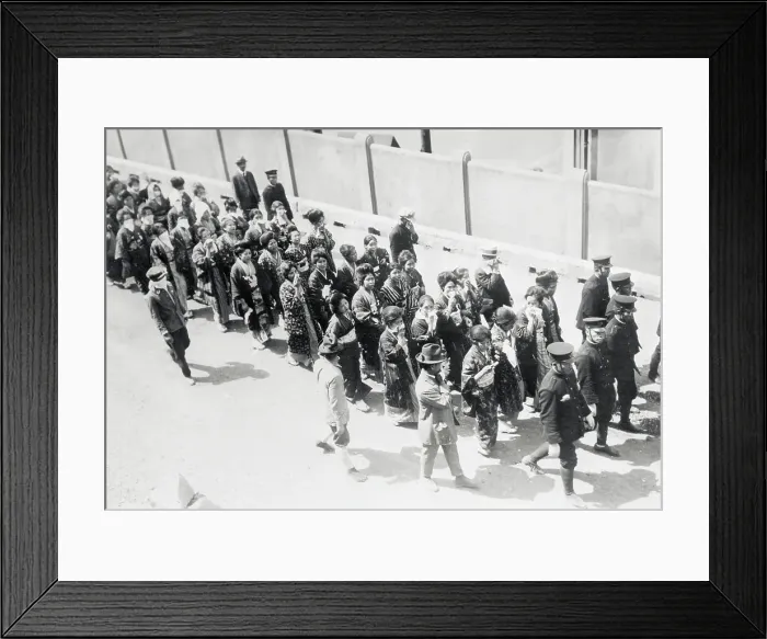 Framed Print : View of Marching Women Framed Print : View of Marching Women