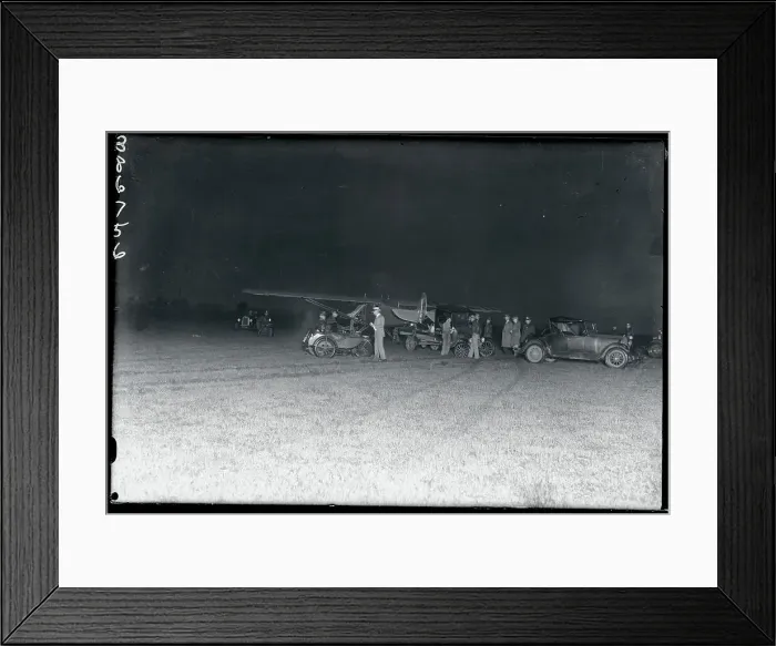 Framed Print : Charles Lindbergh Airplane and Field Assistants Before Takeoff Framed Print : Charles Lindbergh Airplane and Field Assistants Before Takeoff