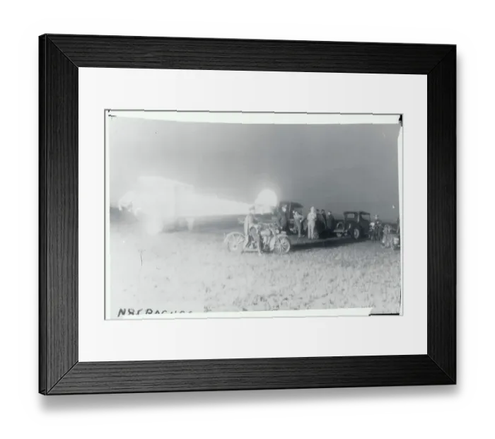 Framed Print : Transport Officials and Vehicles at Charles Lindbergh Departure Site Framed Print : Transport Officials and Vehicles at Charles Lindbergh Departure Site