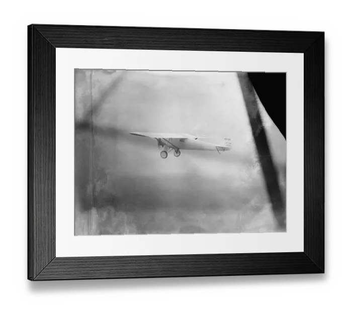 Framed Print : Charles Lindbergh Flying the Spirit of St. Louis to Paris Framed Print : Charles Lindbergh Flying the Spirit of St. Louis to Paris