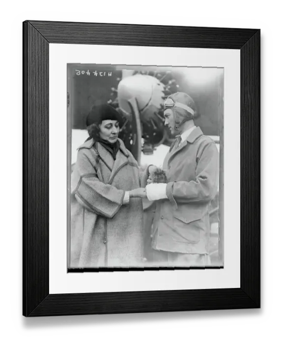Framed Print : Richard E. Byrd and Bert Acosta Framed Print : Richard E. Byrd and Bert Acosta