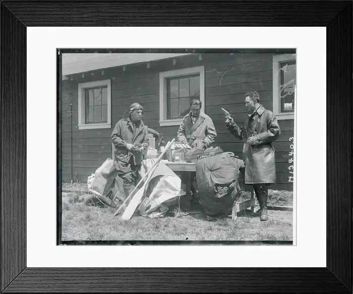 Framed Print : George Noville and Bert Acosta Framed Print : George Noville and Bert Acosta