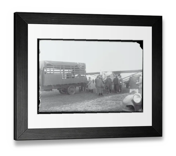 Framed Print : Charles Lindbergh and C. J. Stumpl Near Airplane Before Flight Framed Print : Charles Lindbergh and C. J. Stumpl Near Airplane Before Flight