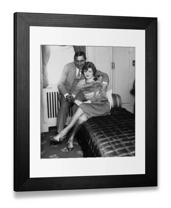 Framed Print : Mr. and Mrs. Lubitsch Sailing on Ship Framed Print : Mr. and Mrs. Lubitsch Sailing on Ship