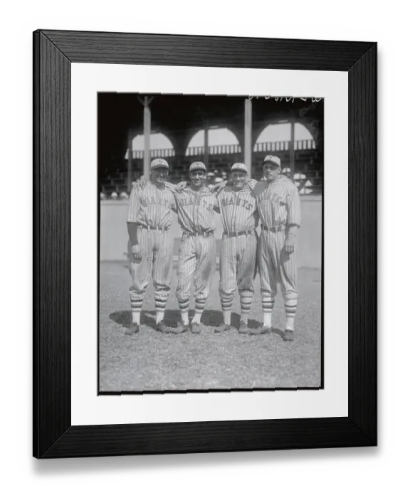 Framed Print : Rogers Hornsby with Other NY Giants Infielders Framed Print : Rogers Hornsby with Other NY Giants Infielders