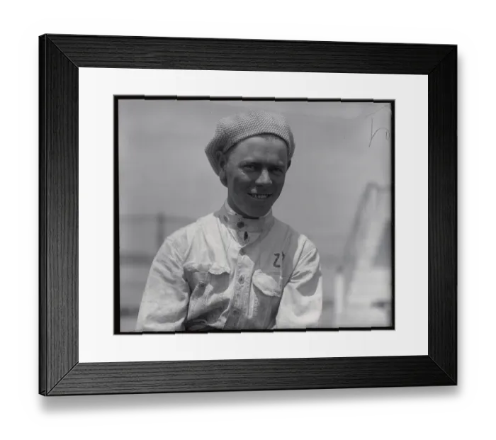 Framed Print : Portrait of Frank Lockhart
