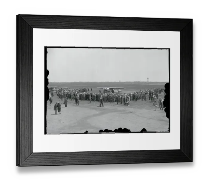 Framed Print : Airplane on The Ground Before Lindbergh Transatlantic Flight Framed Print : Airplane on The Ground Before Lindbergh Transatlantic Flight