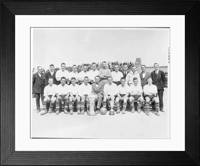 Framed Print : Portrait of United States Soccer Champions Framed Print : Portrait of United States Soccer Champions