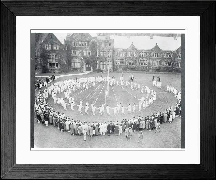 Framed Print : Queen of May Coronation Framed Print : Queen of May Coronation