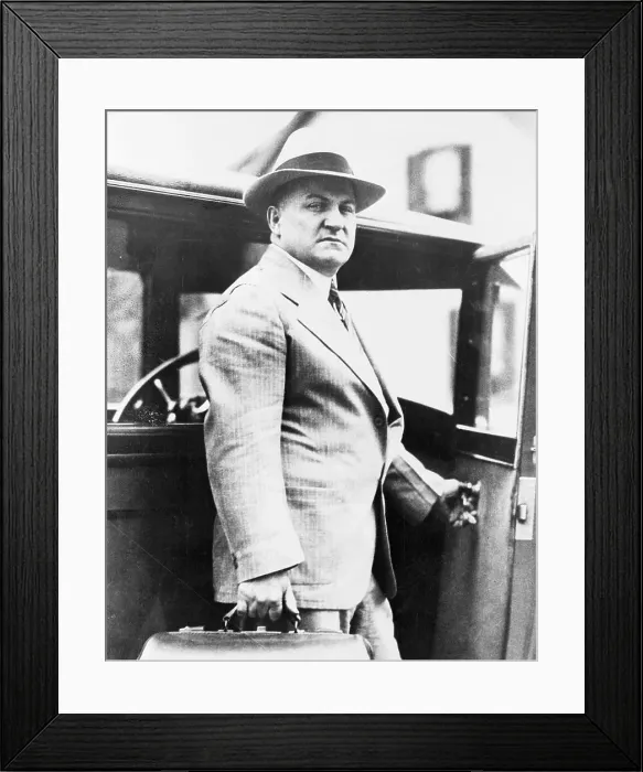 Framed Print : George Remus Carrying Suitcase Framed Print : George Remus Carrying Suitcase