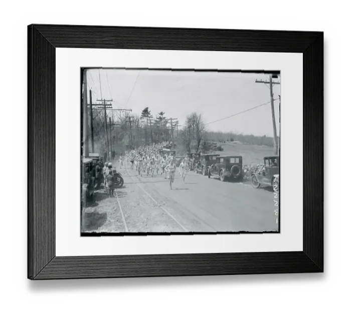 Framed Print : Clarence De Mar Running To Finish Line Framed Print : Clarence De Mar Running To Finish Line